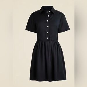 NWOT J Crew Classic Black Button-Up Dress size 10